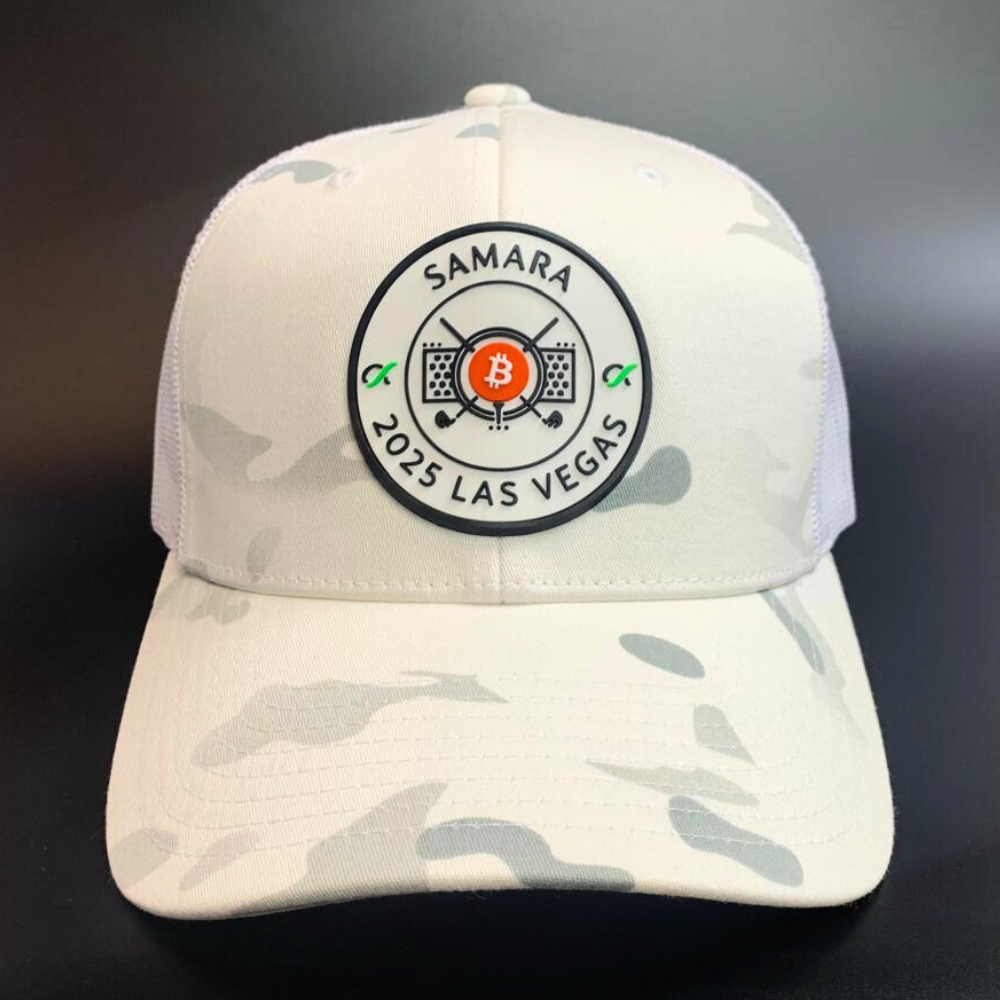 2nd Annual Samara Bitcoin Golf Championship Official Hat – Off-White Camo