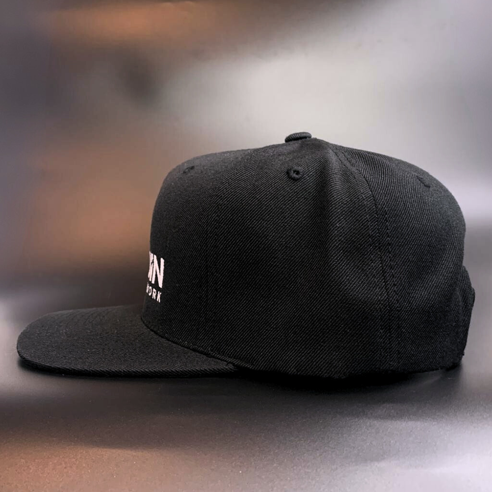 Classic Black Bitcoin Sports Network Hat – White Embroidery