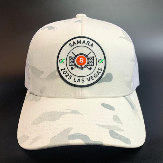 2nd Annual Samara Bitcoin Golf Championship Official Hat – Off-White Camo
