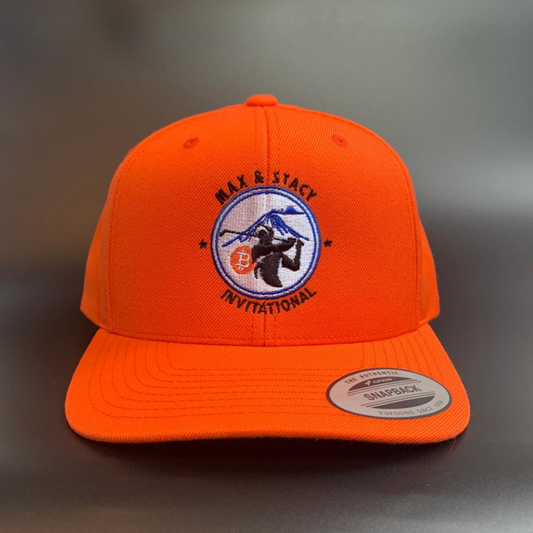 Max and Stacy Invitational 2025 Official Hat – Bright Orange